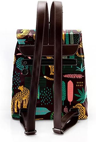 VBFOFBV ruksak za žene Daypack backpad backpack Travel Casual Torba, Tropska džungla Leopard palmi