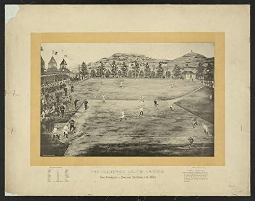 HistoricalFindings fotografija: California League Grounds,San Francisco vs. Oakland,1890,Bejzbol, Sport