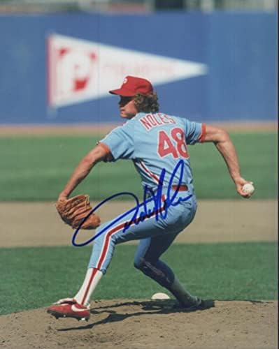 Dickie noles Philadelphia Phillies potpisan autogramirani 8x10 photo w / coa