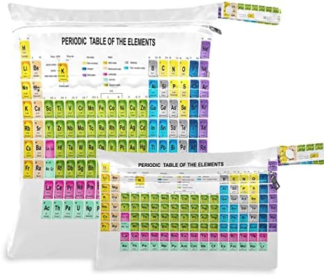 Huxino vodootporne suhe torbe Periodična tablica elemenata, dječje torbe za krpe za djecu Organizator vrećice