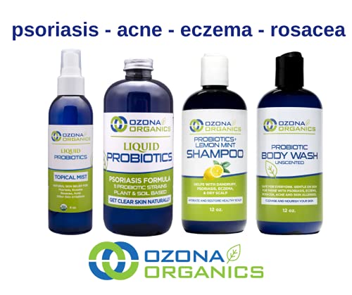 OZONA ORGANIKA - Probiotički šampon - mirisa limuna - Prirodna reljefa vlasišta infuzirana sa životnim probioticima - organski sastojci - 12oz