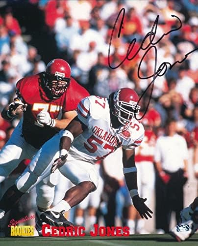 Cedric Jones Autogramirani potpis Rookies 8x10 FOTO Univerzitet Oklahoma - autogramirane NFL fotografije