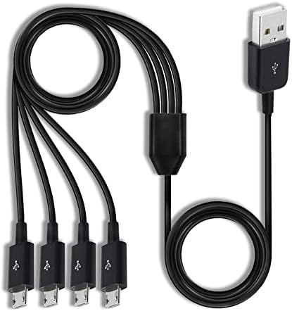 Micro USB razdjelni kabel, micro USB kabl za punjenje, [4 u 1] Multi mikro USB punjač kabel, USB 2.0 Tip