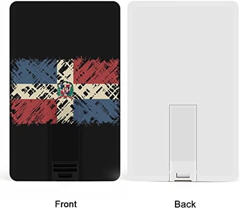 Dominikanska Republika zastava USB pogonski dizajn kreditne kartice USB Flash Drive U Disk Thumb Drive 32g