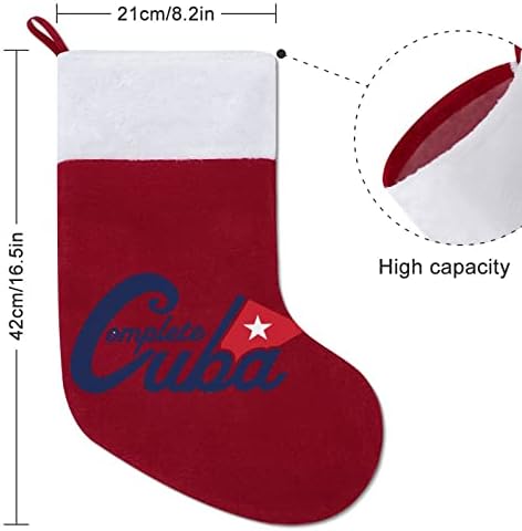 Kuba zastava logotip božićni čarapa božićne čarape torbica za kuću porodica xmas dekor