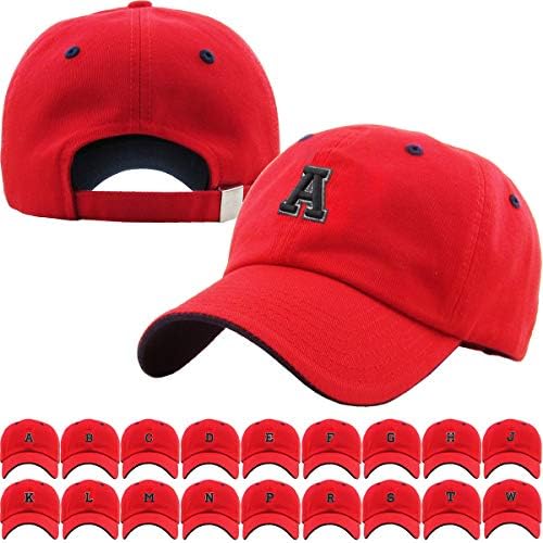 Abeceda abet az slovo crveno bejzbol kapa dad šešir polo kapa Podesiva uniseks pamučna jedna veličina