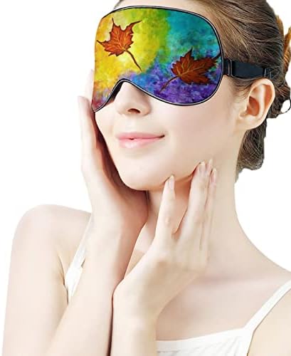 Šareno slikanje za spavanje maske za oči meka oči blokira svjetla za blokiranje sa podesivim remen za spavanje
