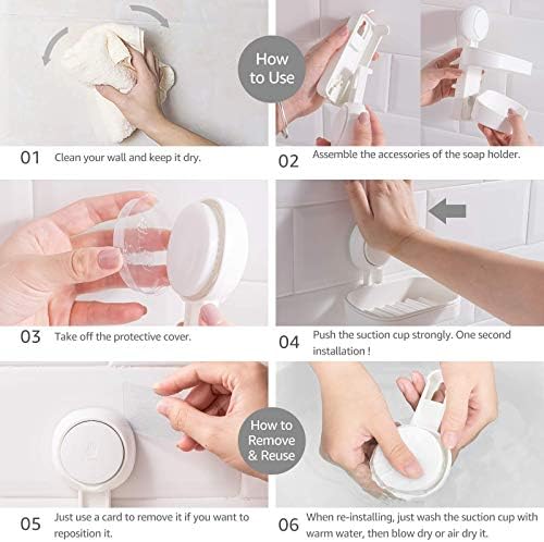 Leverloc držač za zube i držač sapuna za usisavanje usisne čaše Zidne bušilice za kupatilo za kupatilo Izmjenjivo
