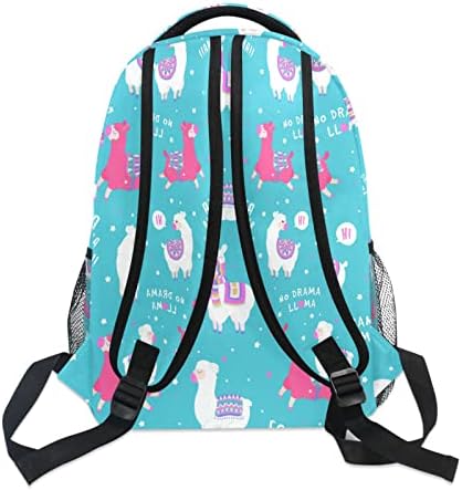 Qilmy Llama Laptop ruksak vodootporni studenti na fakultetu Rezervirajte srednjoškolska torba za knjige