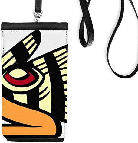 Indijski umjetnički crtač Eagle glava Telefon novčanik torbica Viseće mobilne torbice Crni džep