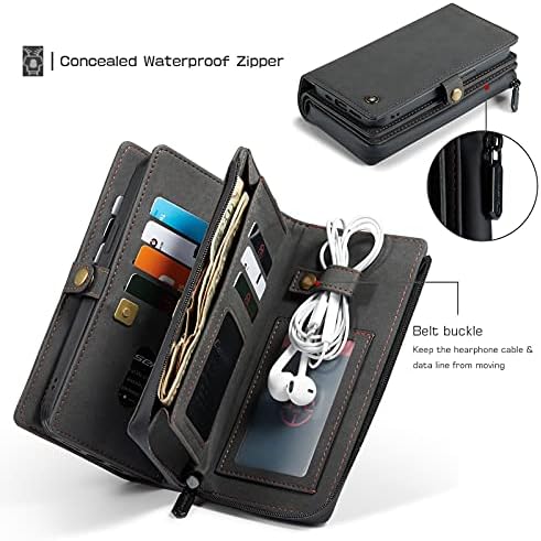 Kompatibilno sa iPhone 13 Pro futrolom za novčanik magnetna odvojiva 2 u 1 Folio kožna torbica za novčanik