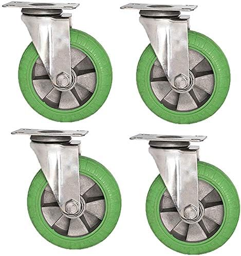 Z Kreirajte dizajnerski kotačići set 4 teške gumene okretne gumene tokure za namještaj za zamjenu kočnice,