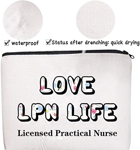 CMNIM LPN poklon LPN vrećice za šminku Love Lpn Life licencirani ljekari medicinski sestra nuze patentne numere Buduća LPN torbica za njegu Student Student