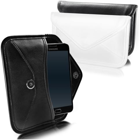 Boxwave Case kompatibilan sa Motorolom Moto G8 Play - Elite kožna messenger torbica, sintetički kožni poklopac koverte za motorola moto G8 Play - bjelory white