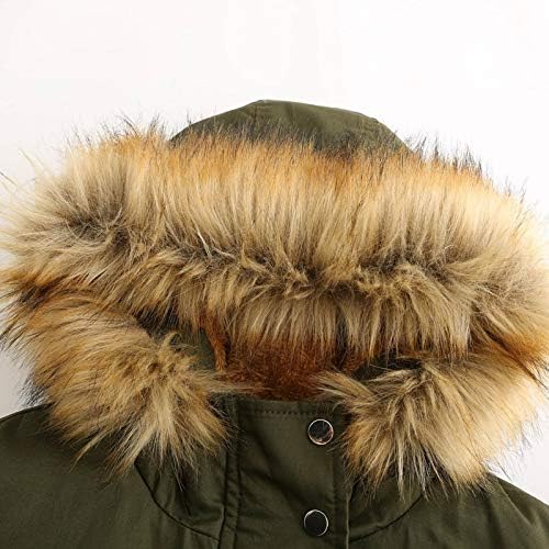 Zimski kaputi za žene za žene s kapuljačom gornje odjeće debela podstavljena parkanska jakna od prevelike