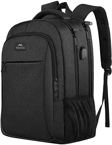 Matein Business Travel ruksak, backpack za laptop sa USB priključkom za punjenje za muškarce Ženske dječake