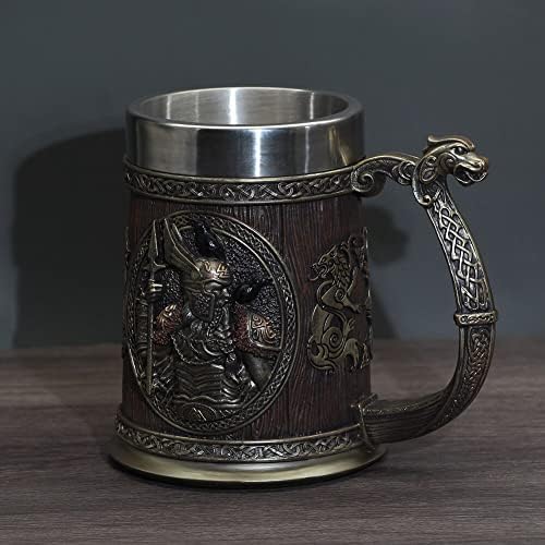 Viking Odin Mjolnir Preziming Runa Mžež piva Stein, 20 oz Viking krigle, Tankrd Odin Cup kafe, vintage božićni