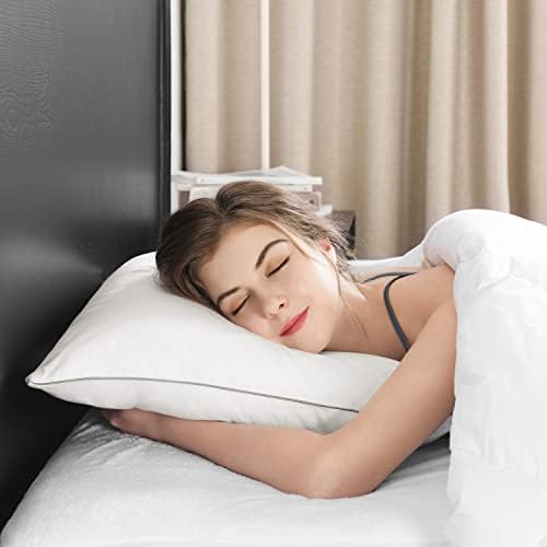Downluxe Premium Down Patluw Collection Luxury Hotel - set od 2 kreveta jastuk za spavanje sa srebrnim cijevima