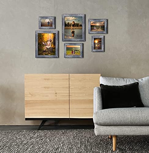 SNZIMTTY 5x7 okvir za slike 4 Okviri za stakleni okvir visoke rezolucije sa ukrasnim ili vodoravnim instalacijskim