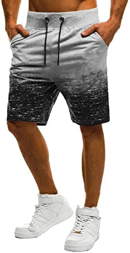 Ubst muški ljetni dres šorc, kravata za patchwork Bermuda kratke hlače Atletički vanjski sportski kratke