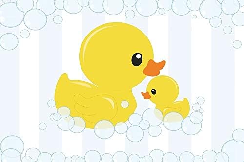 10x6. 5ft pozadina fotografije slatka mala žuta patka tema Baby tuš Bubble pozadina Ducky Party ukrasi za