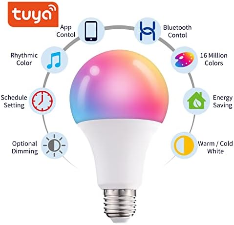 Tuya Smart Bulb, Bluetooth sijalice, sijalica koja menja boju, pametne sijalice E26 RGB sijalica nije potrebno