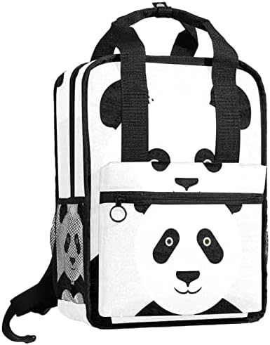 Tbouobt putni ruksak lagani laptop ležerni ruksak za žene muškarci, crno-bijela životinja Panda