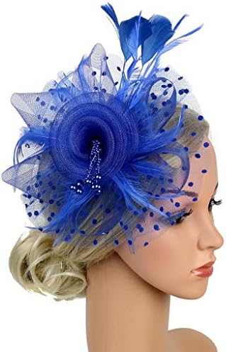 Žene crkvene šešire 20s 50s šešir fascinator mrežice trake perje Party Party Fascinator Party Heege odjeće