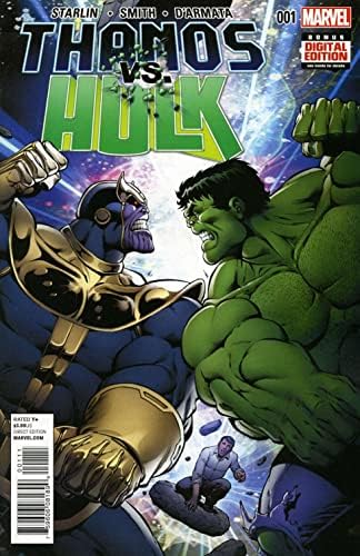 Thanos vs. Hulk 1 VF / NM; Marvel comic book / Jim Starlin