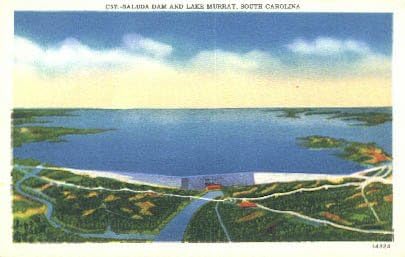 Jezero Murray, razglednica Južna Karolina