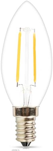 Mengjay® 1 pakovanje C35 110v 2W LED kandelabra sijalica, LED filament lampa, 2700k toplo bijelo svjetlo,