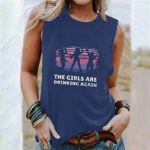 Djevojke Vest Ljeto Jesen bez rukava 2023 CrewNeck V vrat Pamuk Graphic Labavi fit bluza prsluk za ženske