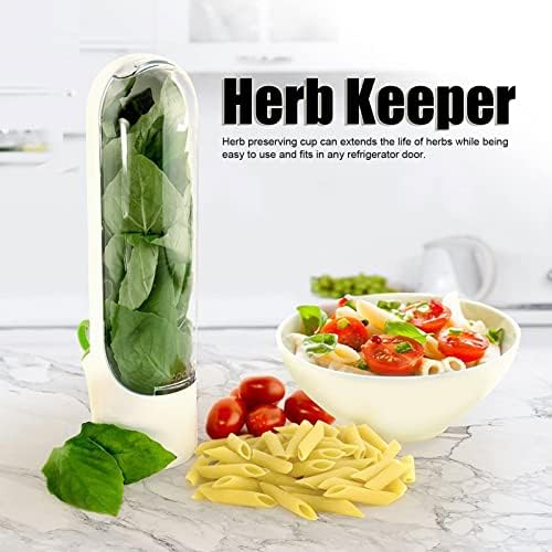 Herb Keeper, posude za Cilantro za frižider, Herb Saver za frižider, staklo za posude za skladištenje bilja,