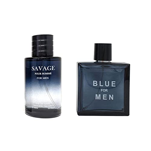 Inspire mirisi Savage Pour Homme & Blue za muškarce Cologne Combo Set, Eau de Toilette Prirodni sprej za