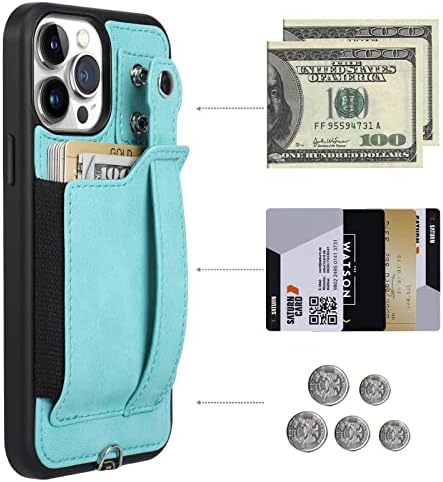 Toovren iPhone 13 Pro Max Case Novčanik, kompatibilan sa iPhone 13 Pro Max Case s držačem kartice Kickstand