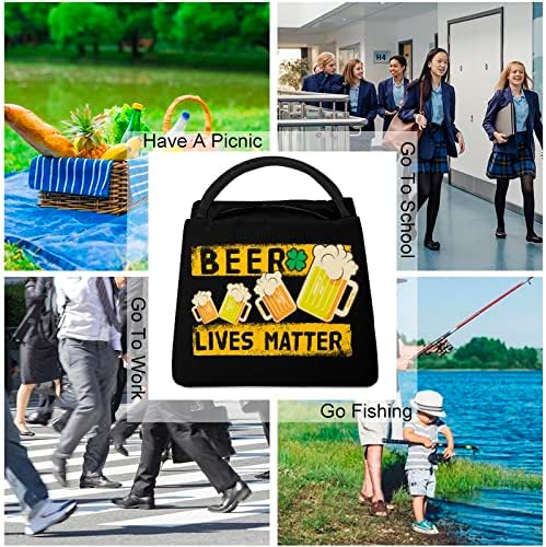 Beer Lives Matter smiješna torba za ručak izolovana nepropusna tote kutija hladnjača torba za radni piknik
