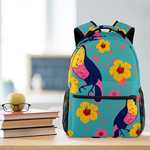 Floralni Toucans ruksak dječaci Djevojke školske knjige torbe za planinarenje Pješački kampovi Dnevni paket