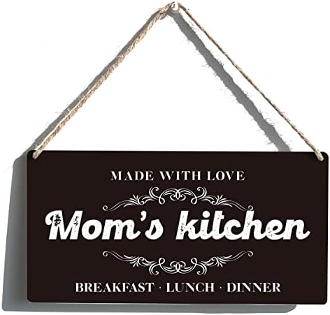 Mama Kuhinja Poklon Poklon seoska kuća napravljena sa ljubavnim maminim kuhinjom Drveni viseći znak Plaket