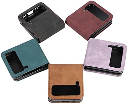 MEOORHE jednobojna kožna tekstura držač za novčanik futrola za telefon za Samsung Galaxy Z Flip 3 / Z Flip