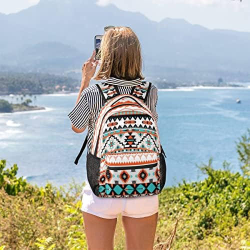Ruksak za žene djevojke etnički aztec geometrijski ruksak vodootporni ruksak za putovanja na koledžu školski