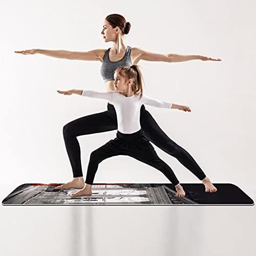 Yoga Mat London Night Eco Friendly neklizajuća podloga za fitnes vježbe za Pilates i vježbe na podu