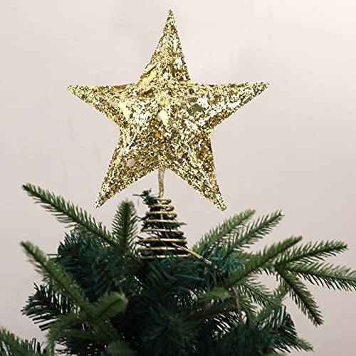 Dekoracija šuplja Tri - gornja stabla zvijezda petokraki božićni kućni dekor Whimsical božićne ukrase kuglice