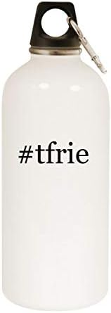 Molandra Proizvodi TFRIE - 20oz hashtag boca od nehrđajućeg čelika sa karabinom, bijelom bojom