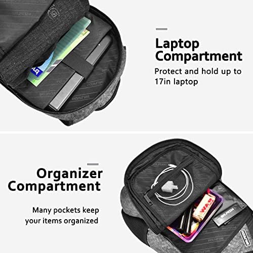Mzipline Travel Backpack torba sa češljem i hoodie-miris otporno na protupožarni prijenosni prijenosni prijenosni