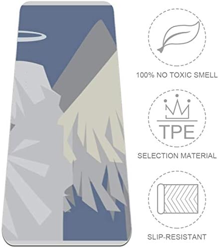 Siebzeh Angels Premium Thick Yoga Mat Eco Friendly Rubber Health & amp; fitnes Non Slip Mat za sve vrste