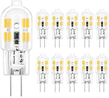 YUIIP G4 LED sijalice 10 pakovanje 2W Bi-pinska LED sijalica AC/DC 12V, 20w ekvivalent halogene sijalice,