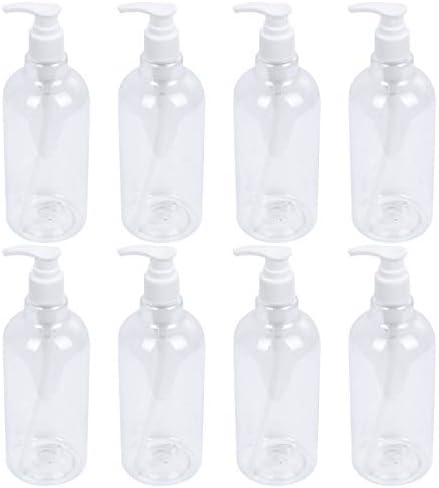 Cabilock 8pcs 500ml boce pumpe za punjenje prozirne šampone losion za dispenzer tekuće boce za kupaonicu