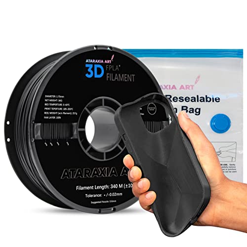 Ataraxia Art Flexible Plament 1,75 mm, 3D štampač 1kg / 2.2LB kalem, bolji od TPU, 89a tvrdoća shore, patentna
