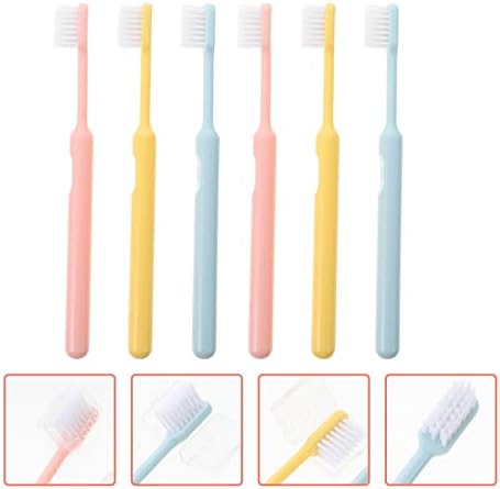 Exeart dodatne meke četkice za zube 6pcs četkice za zube meke čekinje četkice za zube Biorazgradive četkice