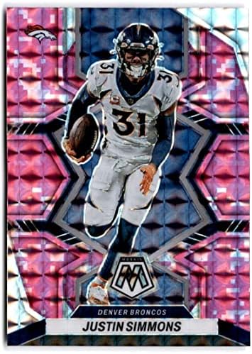 2022 Panini mozaički mozaik Camo Pink 62 Justin Simmons Denver Broncos NFL fudbalska trgovačka kartica